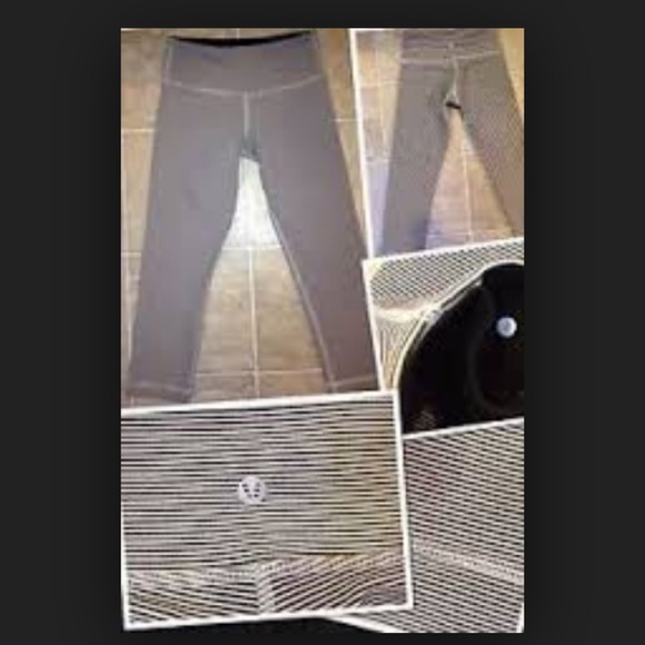 Size 8 cashew stripe crops