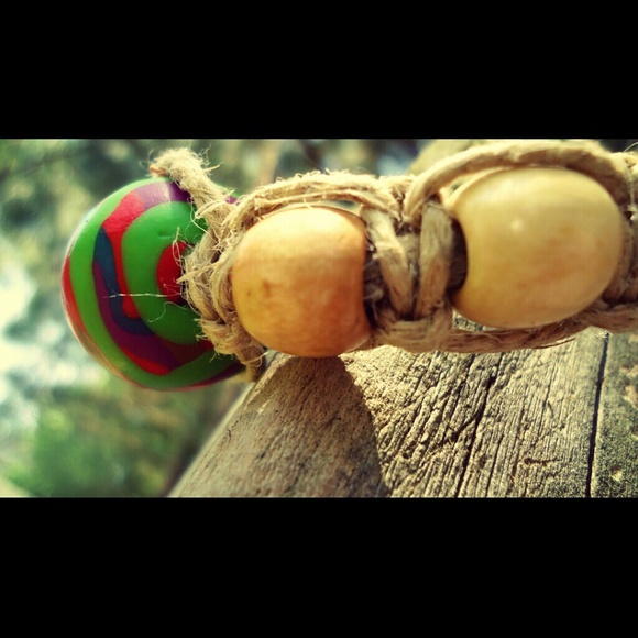 Boho Hemp Bracelet/ Anklet New Handmade Sale - Picture 4 of 4