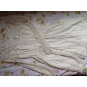 ❌ SOLD! ❌♡ Creme Lace Long Sleeved Dress ♡