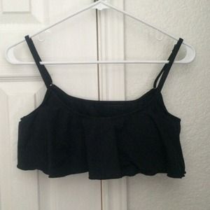 Black Flare Bikini Top