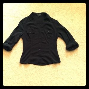 Love Culture Black Button Down