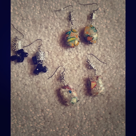 3 sets of earrings