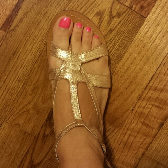 Gold Gladiator Style sandal