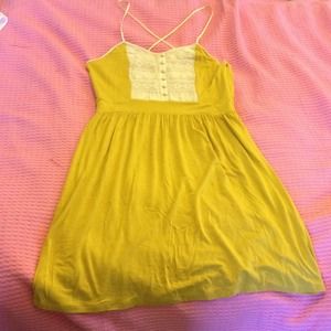 Yellow baby doll summer frock