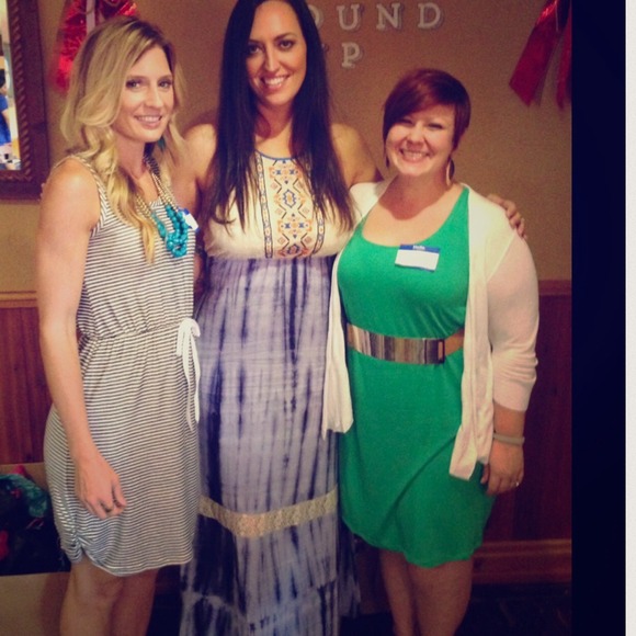 ❌SOLD OUT ❌Boho chic tie-dye maxi dress - Picture 4 of 4