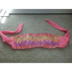 Sequin Victorias Secret Bandeau Swim Top