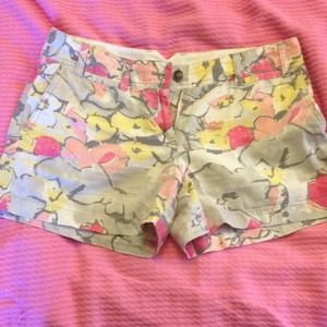 Floral print shorts - Ann Taylor LOFT