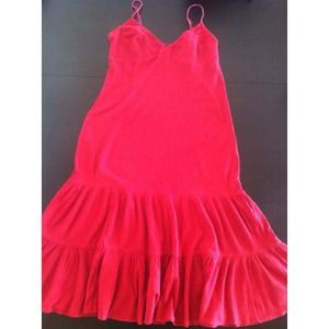 Sexy Red Bohemian style Dress.