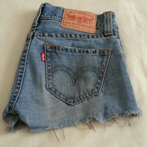 Levis Type one cut off short shorts