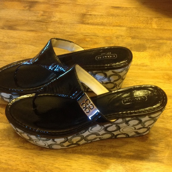 Coach Wedge Sandles. Just reduced! !! - Picture 1 of 4