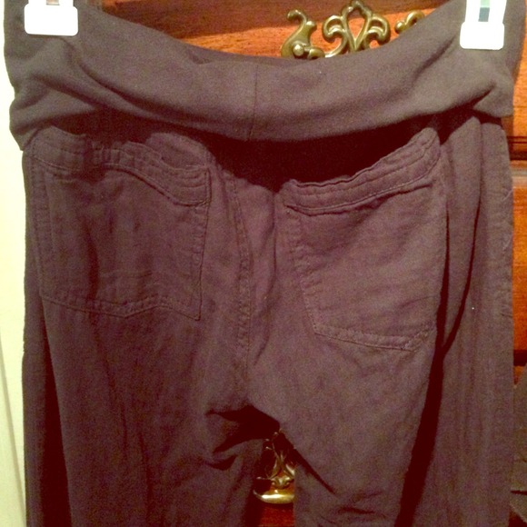 NWOT Democracy Dark Blue Linen Pants