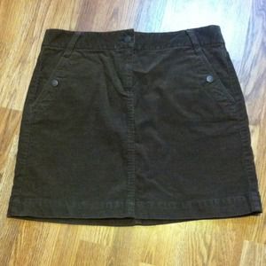 REDUCED J.crew brown corduroy skirt