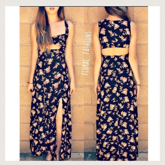 Brandy Melville Dresses & Skirts - FINAL PRICE Brandy Melville Maxi Floral Dress
