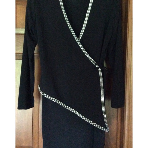Black Evening Wrap Dress by Betsy & Adam!