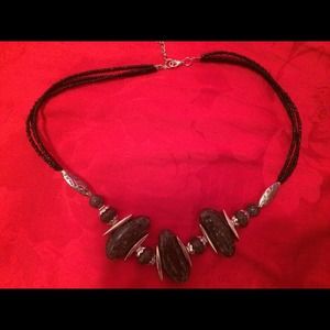 Black Stone Fashion Necklace
