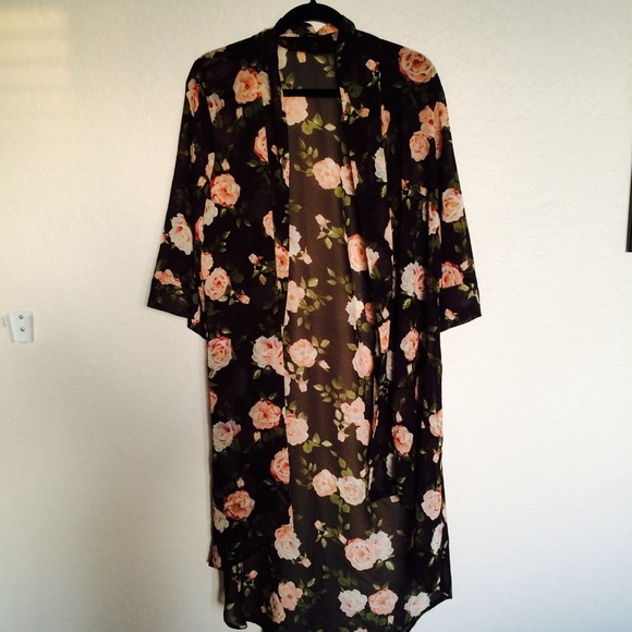 Maxi Floral Cardigan