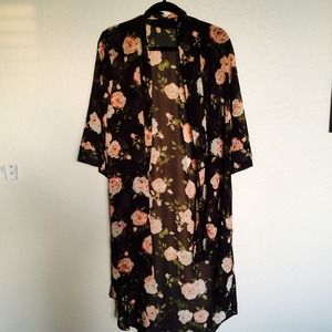 Maxi Floral Cardigan