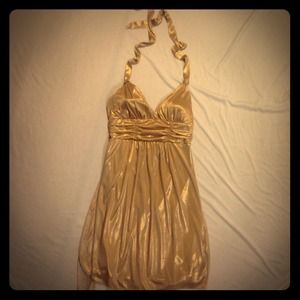Gold dress