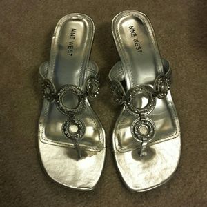 *Sold* Silver Sandals