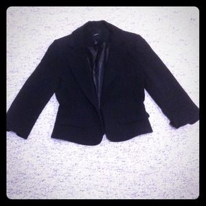 Structured black blazer