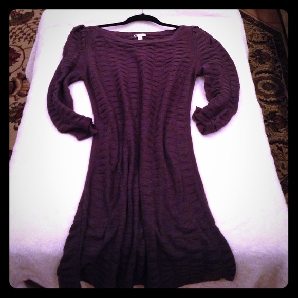 Long Gray Sweater Dress