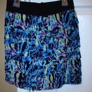 Bright printed skirt