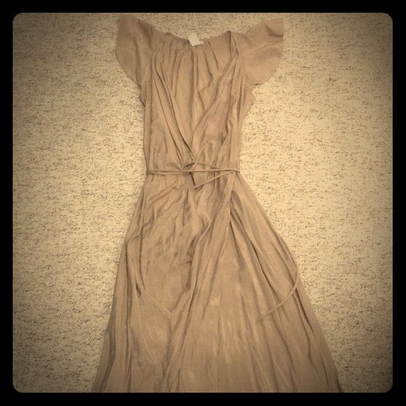 Gorgeous shimmer gold maxi dress