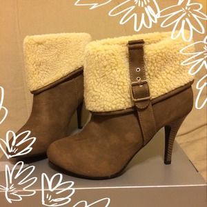 Suede & Wool booties