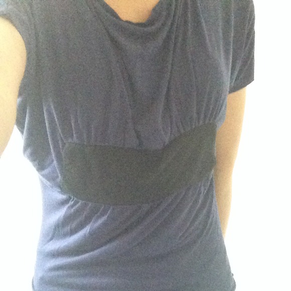 Casual Dark Purple/Blue Blouse