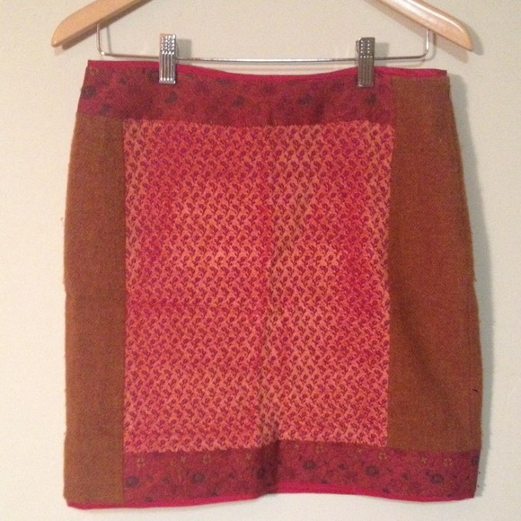 KENZO, Paris Multi Color Mini/Pencil Skirt.