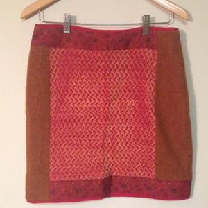 KENZO, Paris Multi Color Mini/Pencil Skirt.