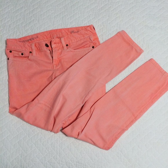 ❌SOLD❌ Jcrew light coral toothpick skinny jeans