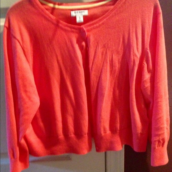 Coral cardigan