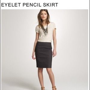 🚫 sold 🚫CREW Eyelet Pencil Skirt
