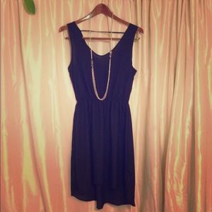 Sheer Black Hi-Lo Dress or Cover Up