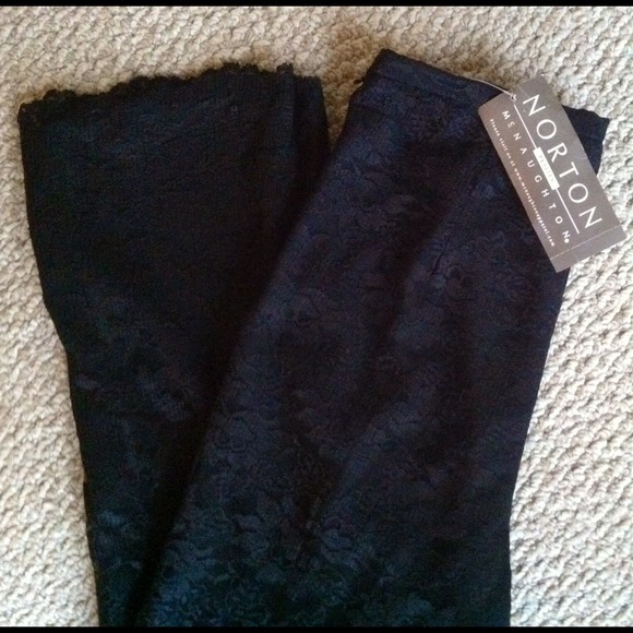 Norton McCnaughton Black Lace Pants 6 Petite