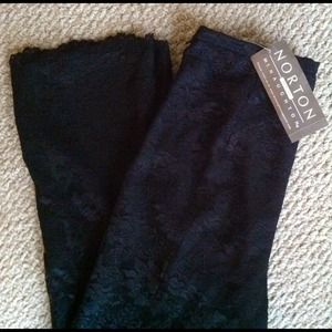 Norton McCnaughton Black Lace Pants 6 Petite