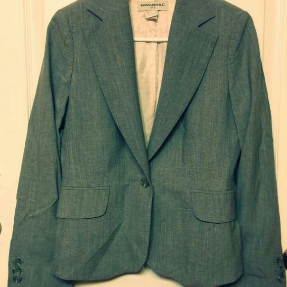 Banana Republic Gray Blazer/ Jacket HUGE SALE - Picture 4 of 4