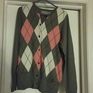 Liz Claiborne argyll cardigan
