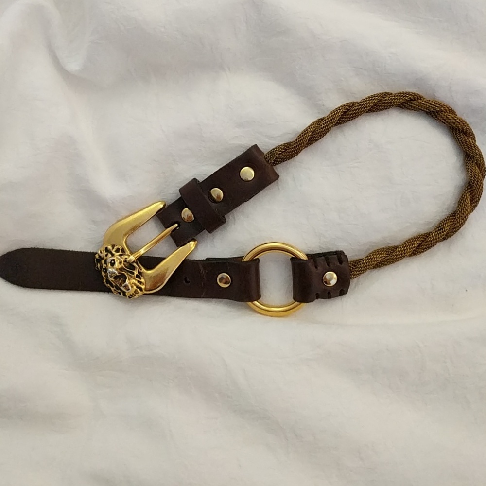 Lion head leather wrap bracelet - Picture 4 of 4
