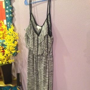 Chiffon zebra print dress