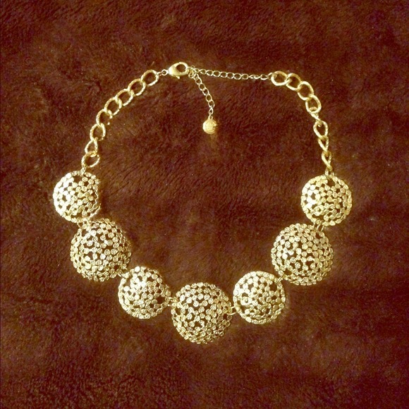 Gold statement necklace