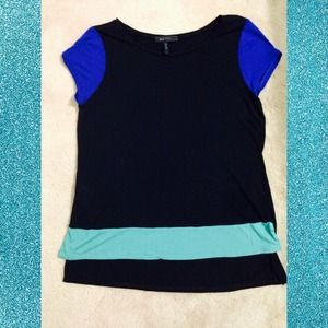 BCBGMAXAZRIA Color blocking Shirt