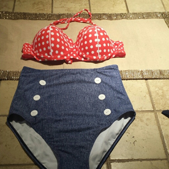 High Waisted Bathing Suit