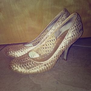 BCBGirls Metallic Gold High heels!