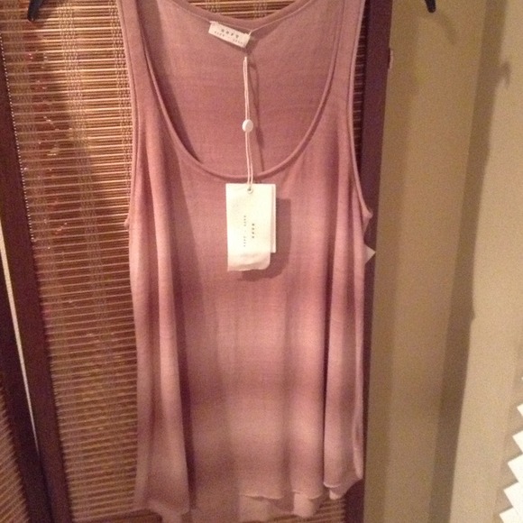 Joie soft heart B tank ombré striped natural RARE - Picture 3 of 4