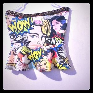 Comic book strip printed top