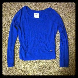 Royal blue long sleeve hollister top