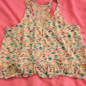 Print racer back tank top!