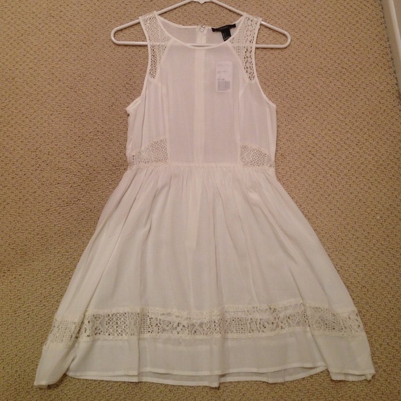 Forever 21 Crochet Trim Dress